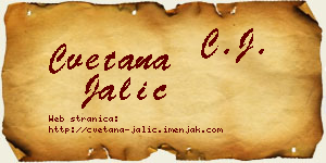 Cvetana Jalić vizit kartica